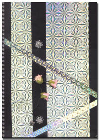 cahier rose argent