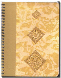 cahier dentelle or