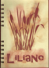 cahier roseaux prénom personnalisable