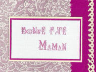 carte bonne fête maman