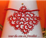 collier frivolité