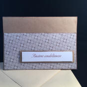 carte de condoleances fait main