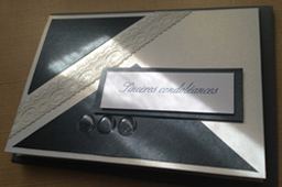 carte de condoleance dentelle
