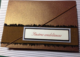 carte de condoleance sobre