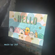 carte hello les copains !