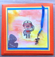 carte pour enfant : le robot musicien