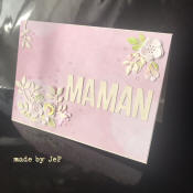 carte fleurie maman