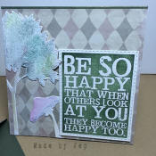 carte fait main happy