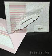 carte fait main la plume