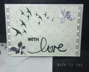 carte fait main with love