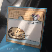 carte fait main le chat et la souris