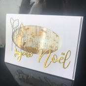 Noêl doré shaker card