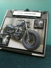 carte anniversaire motard