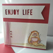 carte de voeux modèle unique enjoy life
