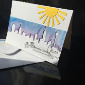 carte la ville aquarelle verso