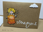 carte fait main imagine la fée