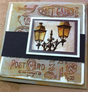 carte "postcard" lampadaire