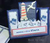 carte fête des pères : papa marin
