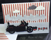 carte fête des pères : papa motard