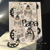 carte fête des pères : chouette papa