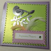 carte paques oiseau