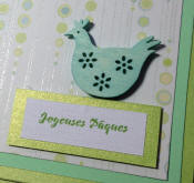 carte paques une seule poule