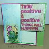 carte grenouille positive !