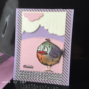 carte une pensée oiseau