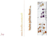 carte à imprimer gratuite modèle point de croix petites fleurs JeP