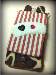 housse phone fait main tissu et crochet