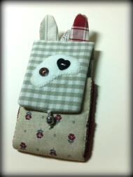 housse phone fait main tissu et crochet