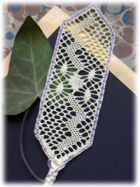 marque page dentelle torchon